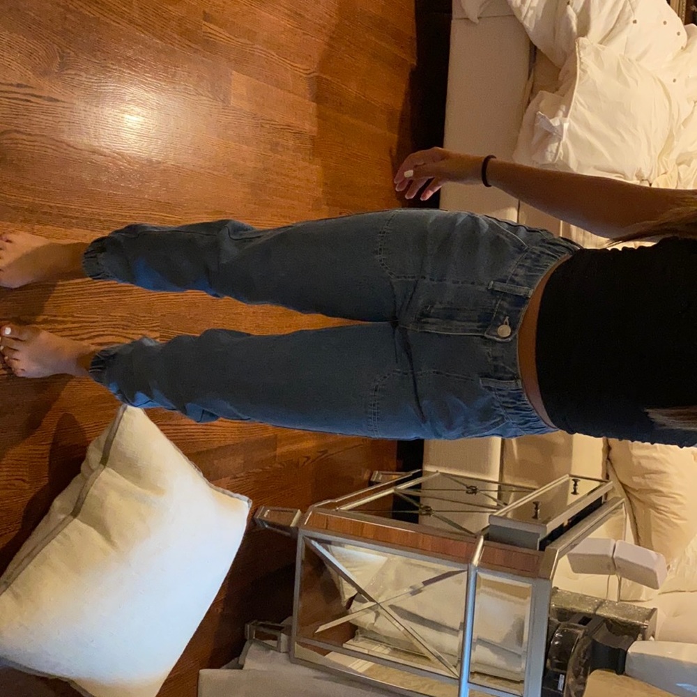 Denim joggers